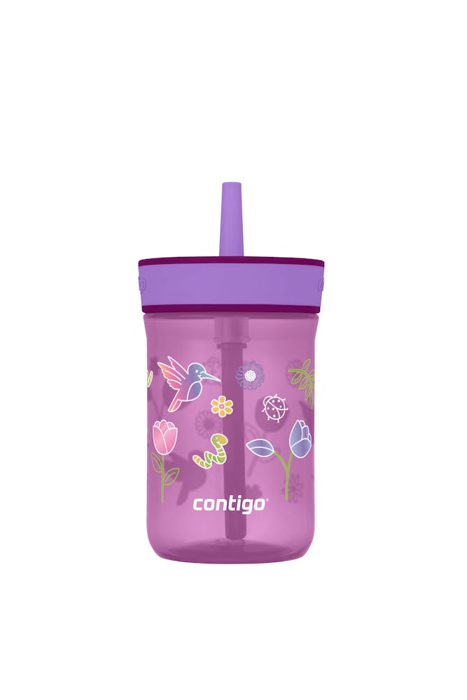 Kids’ Leighton Straw Tumbler with Spill-Proof Leak-Proof Lid, 14oz S1